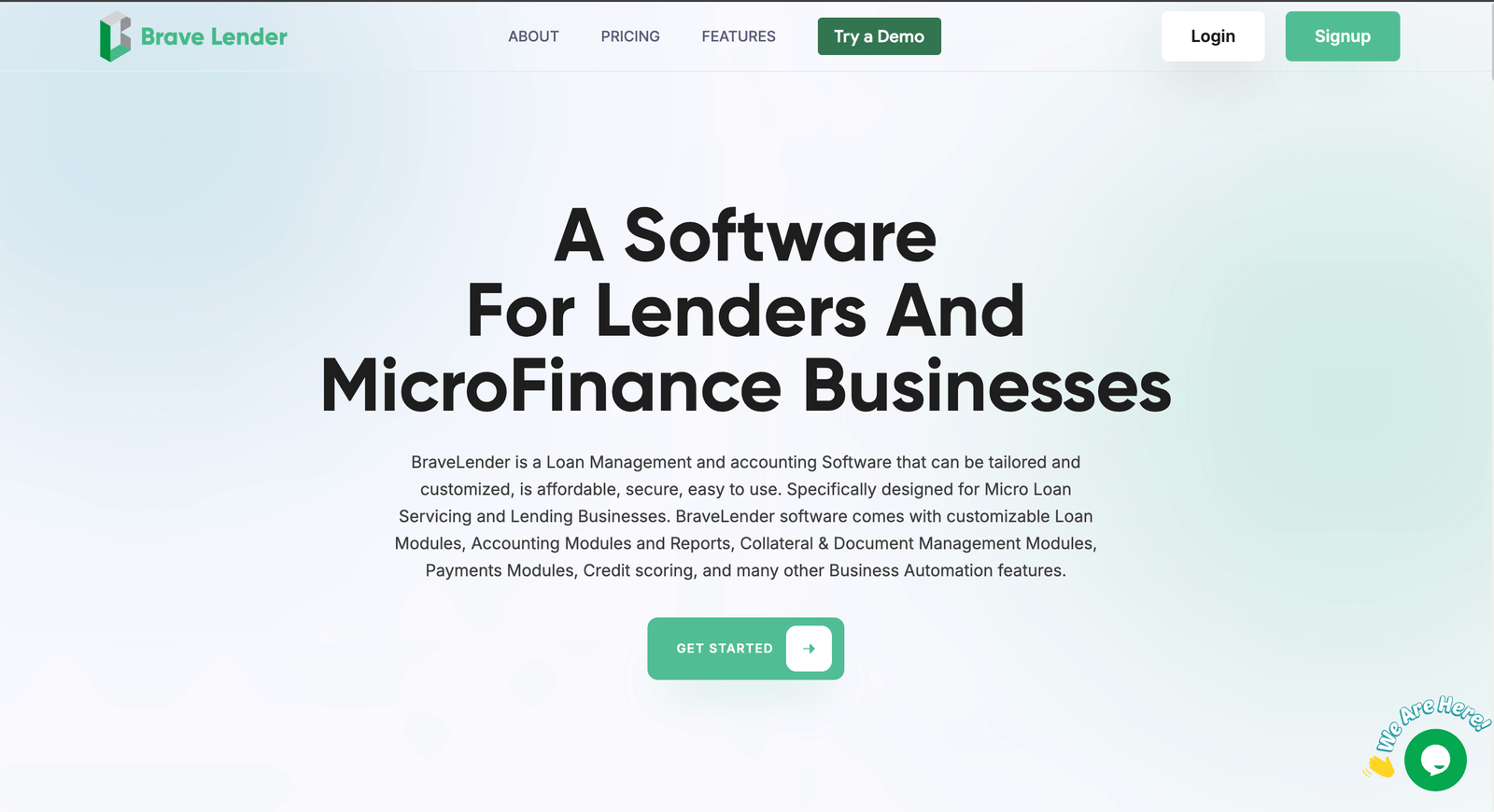 BraveLender Loan Software