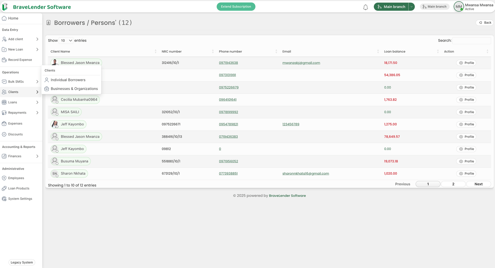 Example of a complex configuration file with small text